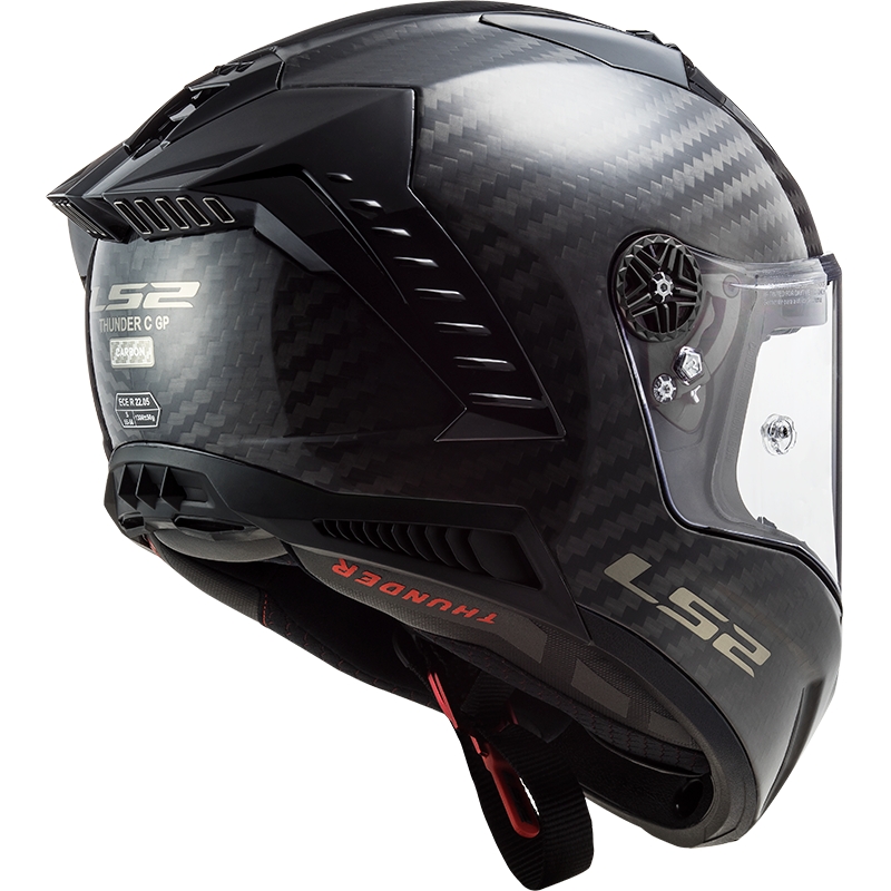 Casco Integral de Moto LS2 FF805 Thunder Carbono Negro Brillo