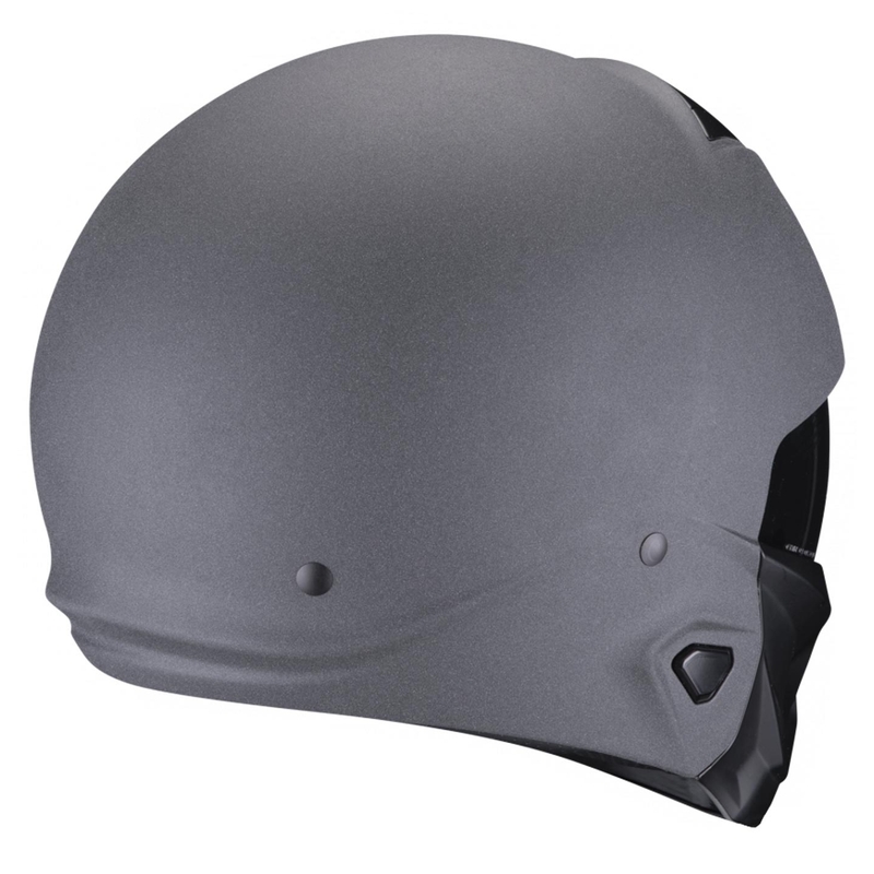 Casco abierto con máscara Scorpion EXO-COMBAT II Gris oscuro grafito sólido