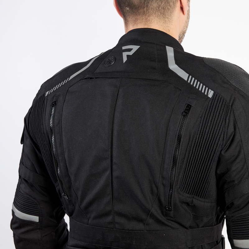 Chaqueta de moto negra Rebelhorn Patrol