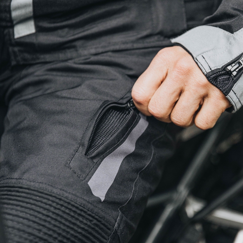 Pantalón de moto Ozone Vulcan Negro