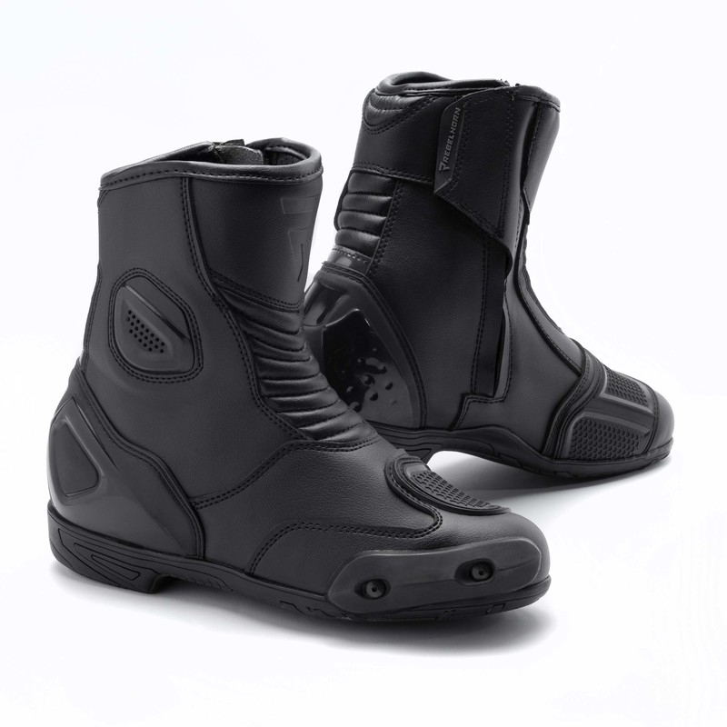 Botas de moto Rebelhorn Trip ST Short Negras liquidación