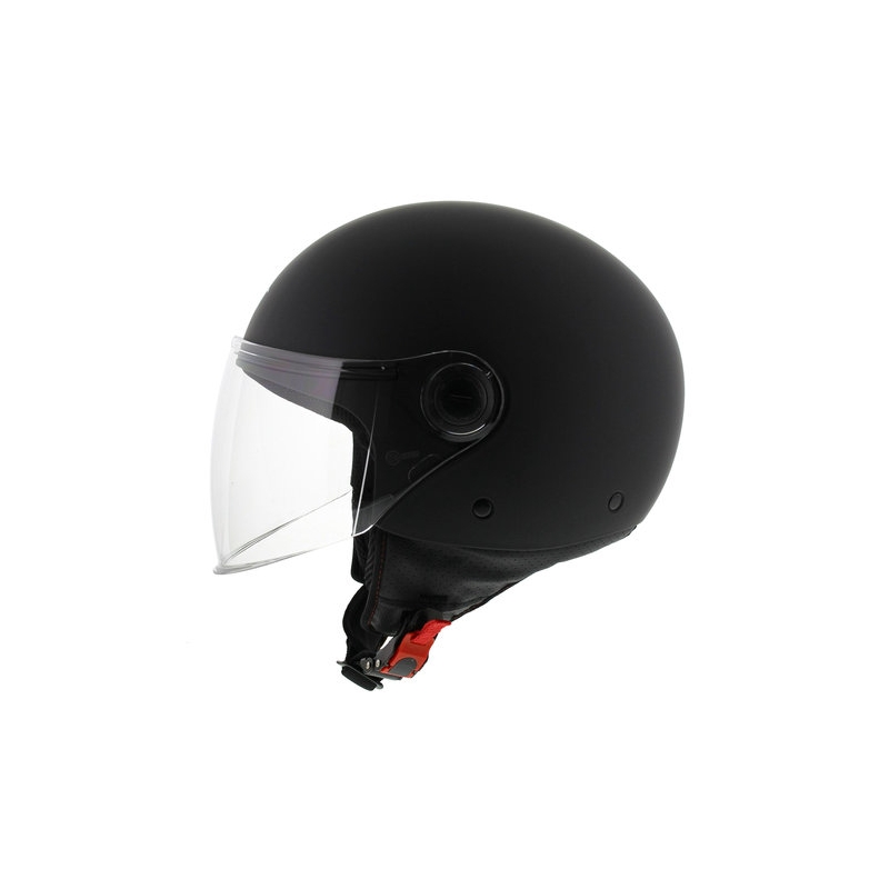 Casco de moto MT Street open negro mate liquidación