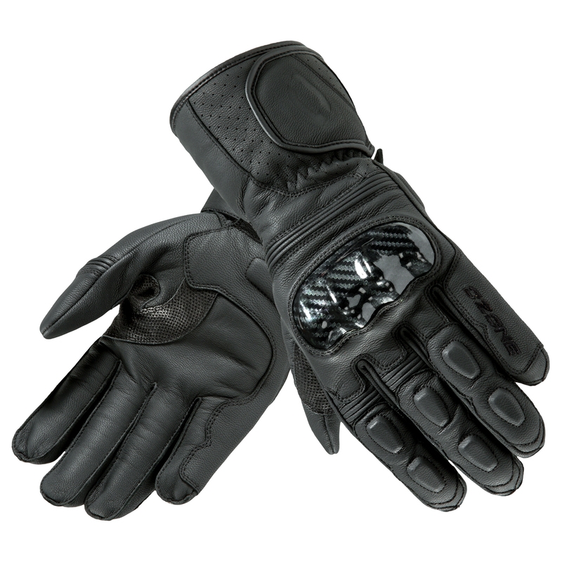 Guantes de moto Ozone Ride II CE negro liquidación