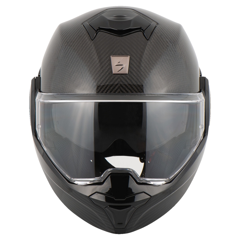 Casco abatible Scorpion EXO-TECH EVO Carbon negro brillante
