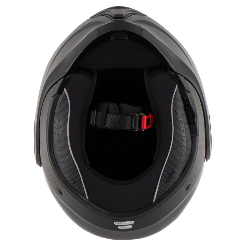 Casco abatible Scorpion EXO-TECH EVO Carbon negro brillante