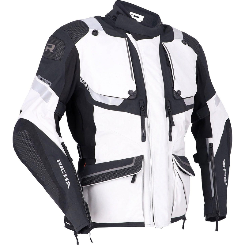 Chaqueta de moto RICHA Armada GTX Pro gris-negro liquidación