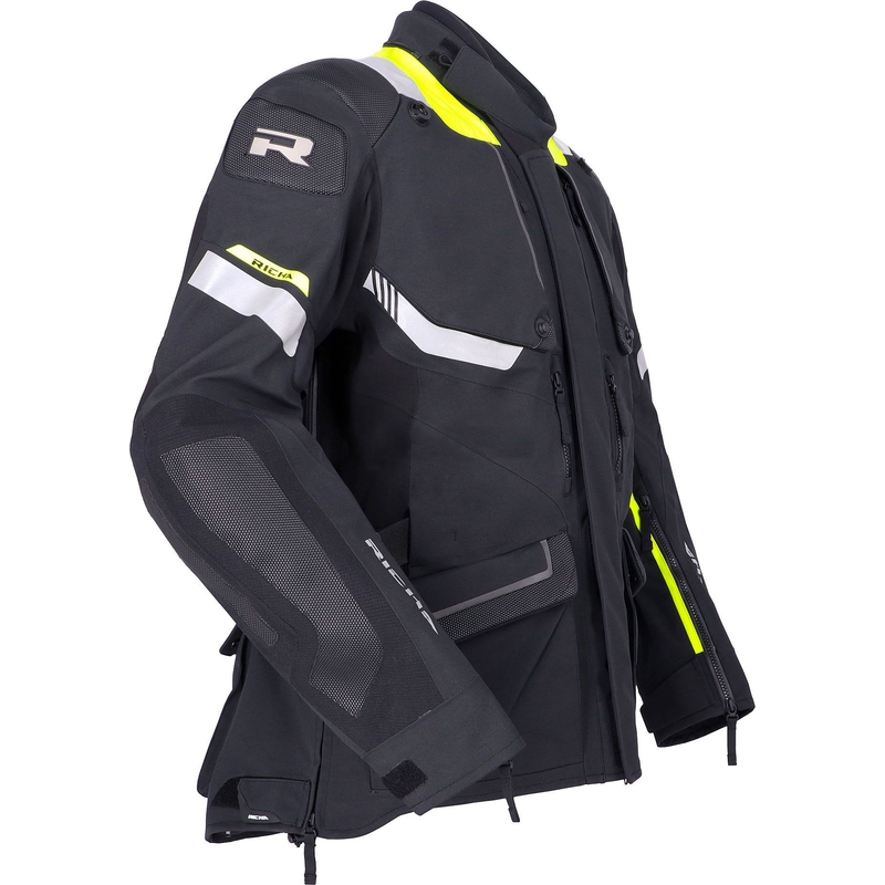 Chaqueta de moto RICHA Armada GTX Pro negro-amarillo fluo liquidación