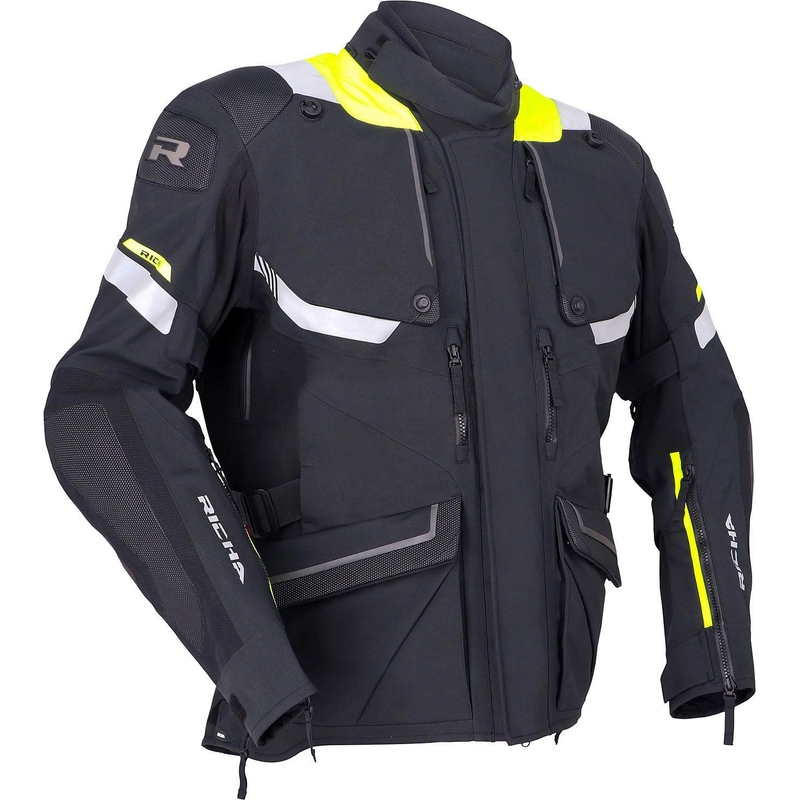 Chaqueta de moto RICHA Armada GTX Pro negro-amarillo fluo liquidación