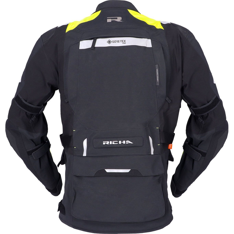 Chaqueta de moto RICHA Armada GTX Pro negro-amarillo fluo liquidación
