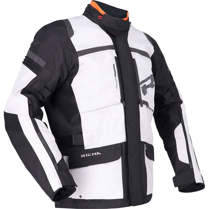 Chaqueta de moto RICHA Brutus GTX gris-negro liquidación