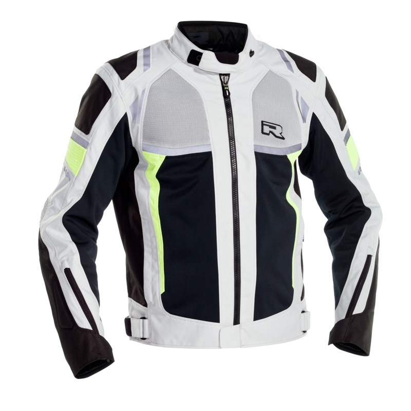 Bunda na motorku RICHA Airstorm WP šedo-fluo žlutá výprodej