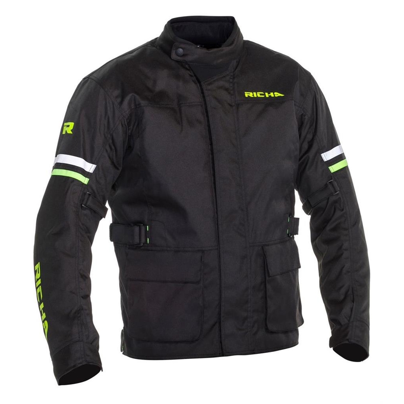 Bunda na motorku RICHA Buster WP Long černo-fluo žlutá výprodej