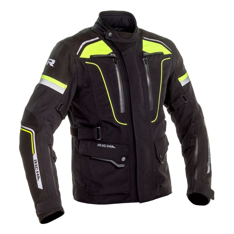 Chaqueta de moto RICHA Infinity 2 Pro negro-amarillo fluo liquidación
