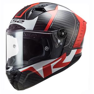 Casco integral de moto LS2 FF805 Thunder C Racing1 negro-blanco-rojo