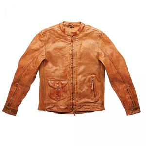 Fuel Bourbon Chaqueta de moto de cuero marrón liquidación