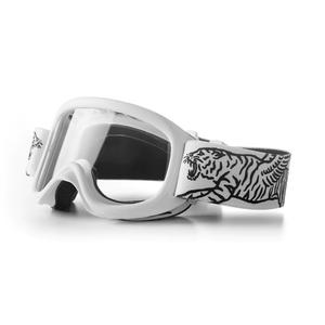 Gafas de motocross Fuel Racing Division blancas y negras liquidación