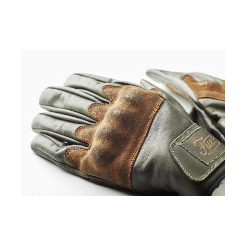 Guantes de moto Fuel Rodeo Verde-Marrón