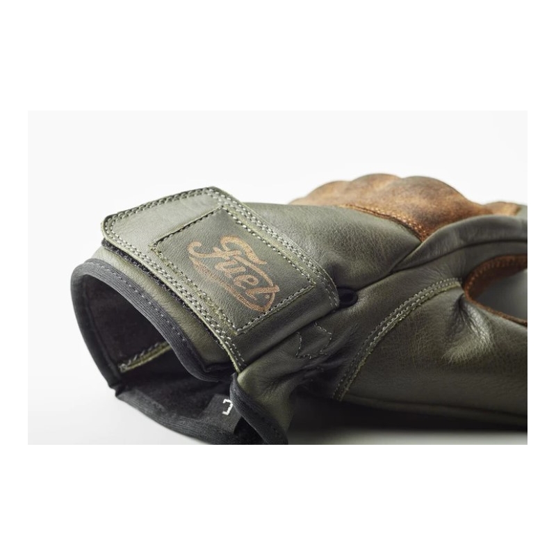 Guantes de moto Fuel Rodeo Verde-Marrón