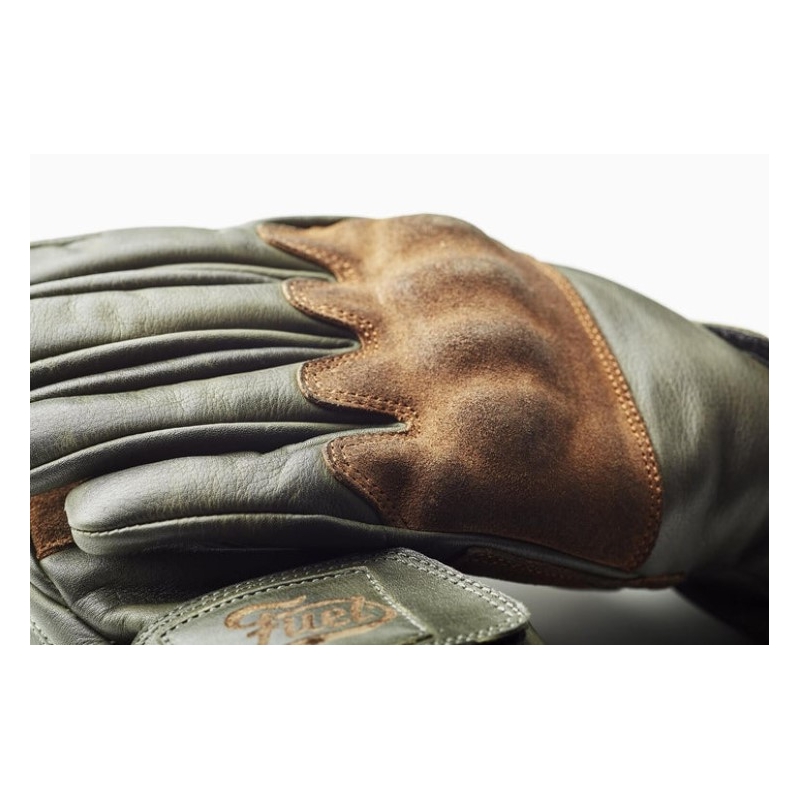 Guantes de moto Fuel Rodeo Verde-Marrón