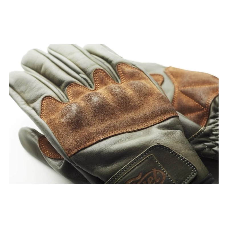 Guantes de moto Fuel Rodeo Verde-Marrón