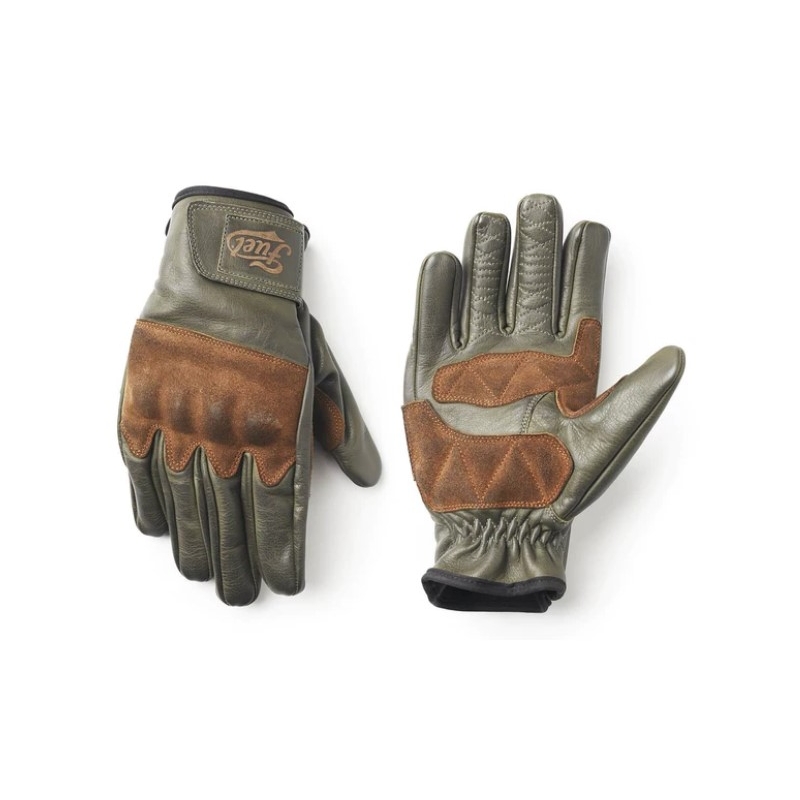 Guantes de moto Fuel Rodeo Verde-Marrón