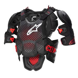 Protector corporal Alpinestars A-10 2 negro-antracita-rojo
