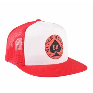 Gorra Corazón Negro Pala Roja