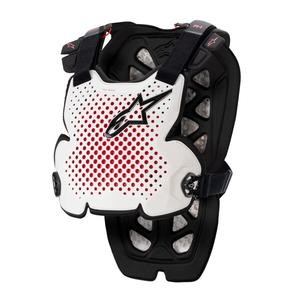 Peto Alpinestars A-1 PRO blanco-negro-rojo