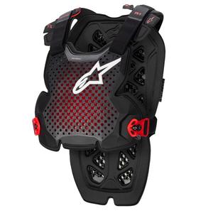 Protector pectoral Alpinestars A-1 PRO negro-antracita-rojo