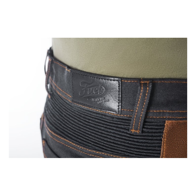 Pantalones de moto Fuel Sergeant 2 Waxed Marrón y Negro