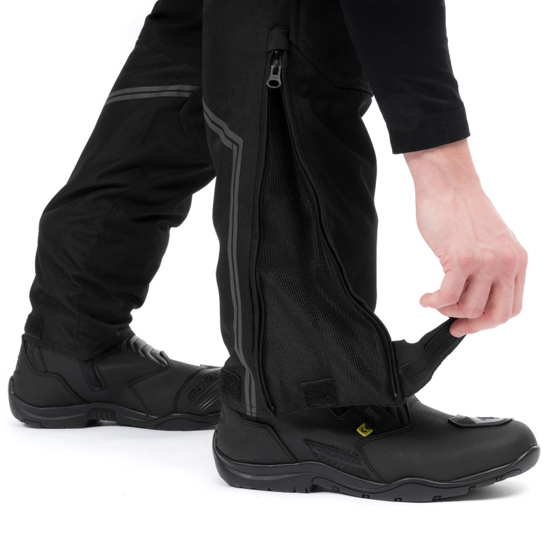 Pantalón de moto Ozone Union II negro corto liquidación