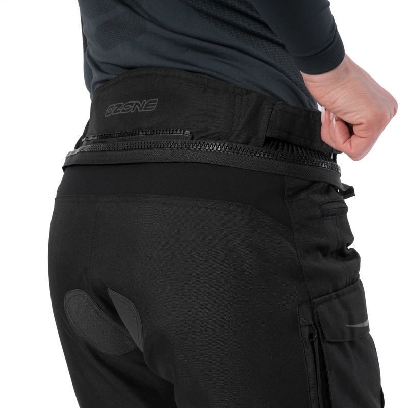 Pantalón de moto para mujer Ozone Union II Negro liquidación