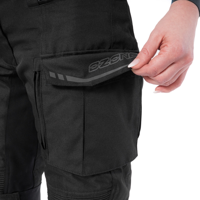 Pantalón de moto para mujer Ozone Union II Negro liquidación