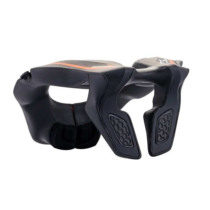 Protector de cuello Alpinestars Neck Support Youth Negro y Naranja