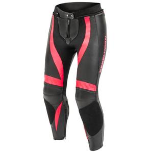 Pantalones de moto para mujer Rebelhorn Rebel Negro-Rosa fluo