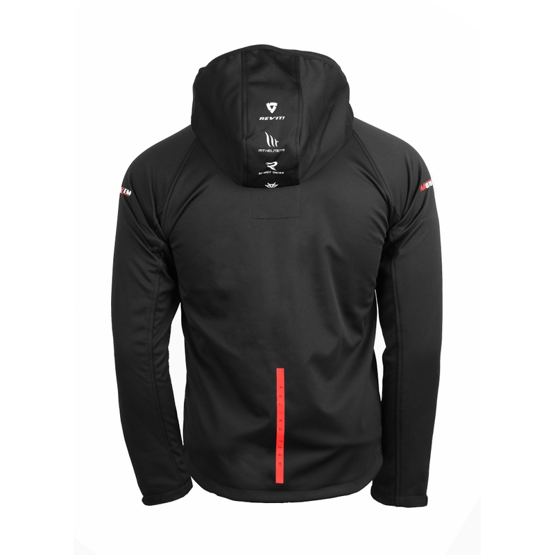 Chaqueta Softshell MotoZem Racing Team negro-rojo