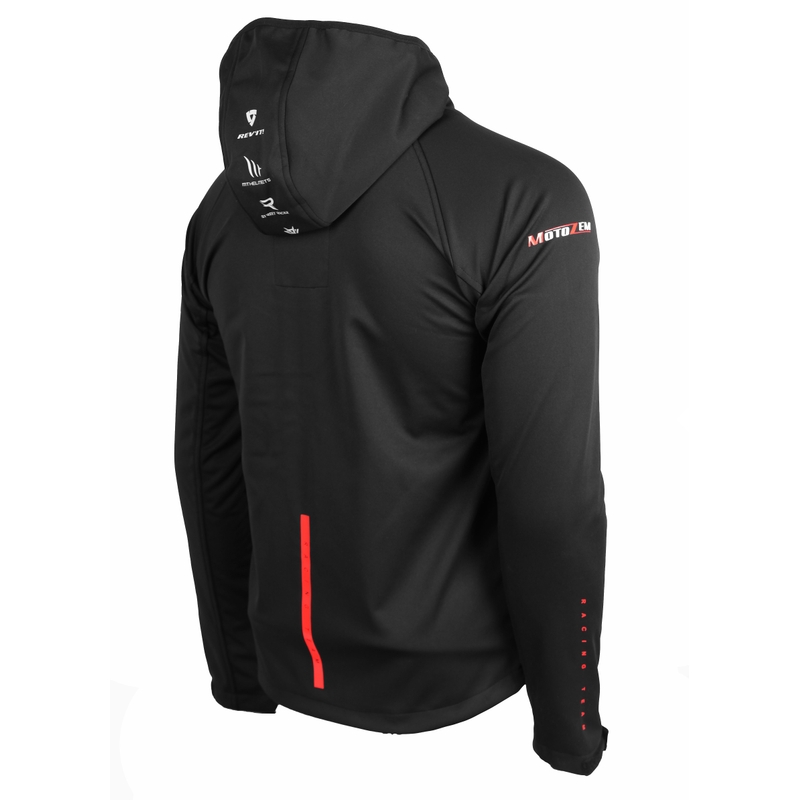 Chaqueta Softshell MotoZem Racing Team negro-rojo
