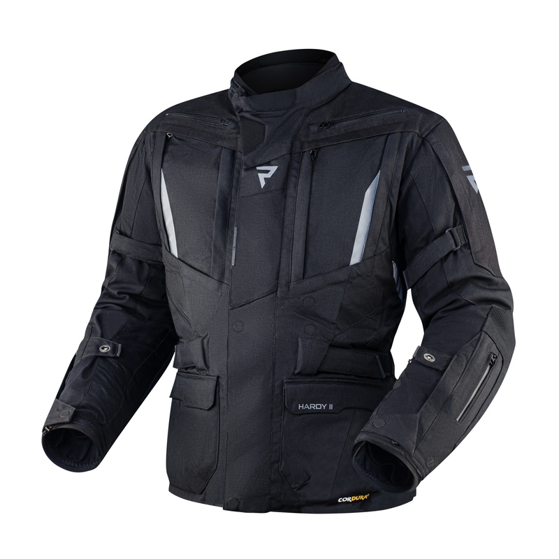 Chaqueta de moto Rebelhorn Hardy II negra liquidación