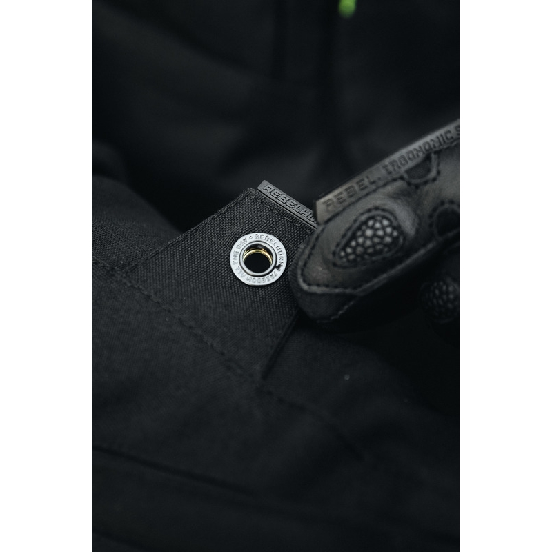 Chaqueta de moto Rebelhorn Hardy II negra liquidación