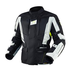 Chaqueta de moto Rebelhorn Hardy II gris-negro-amarillo fluo liquidación