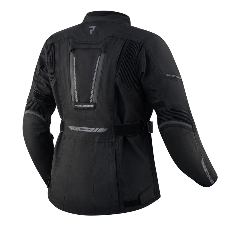 Chaqueta moto mujer Rebelhorn Hiker III negra liquidación