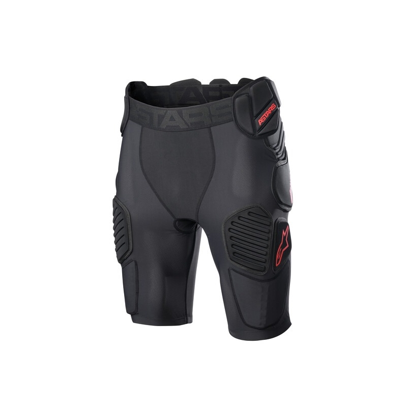 Pantalón corto de motocross Alpinestars Bionic Pro negro y rojo