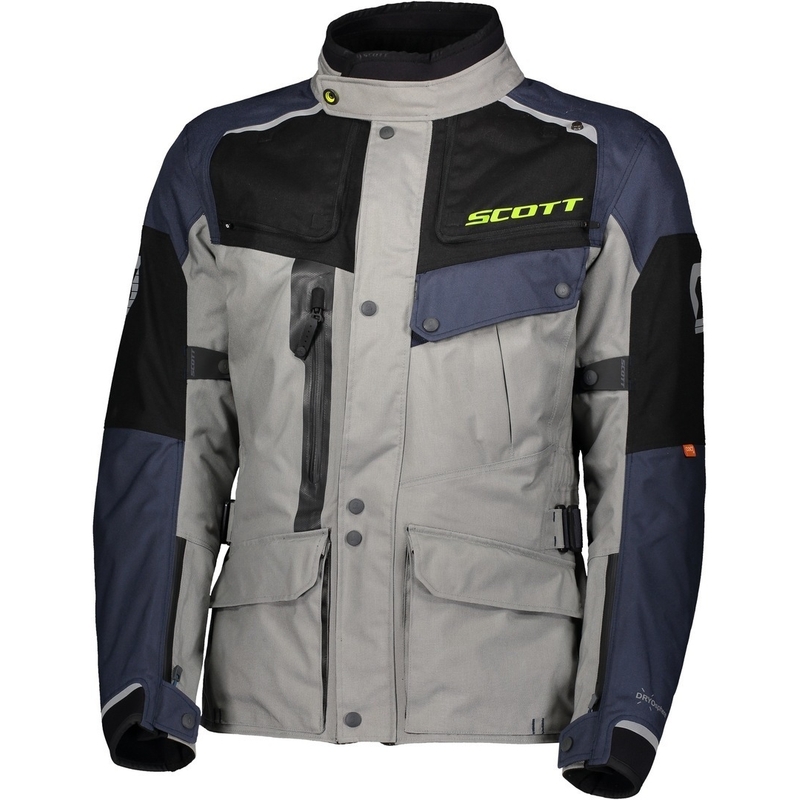 Chaqueta de moto SCOTT Voyager Dryo gris-azul