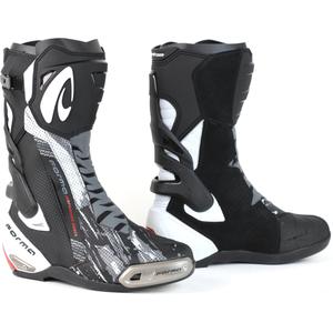 Botas de moto Forma Phantom Flow blancas y negras