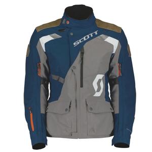 Chaqueta de moto para mujer SCOTT Dualraid Dryo azul-gris