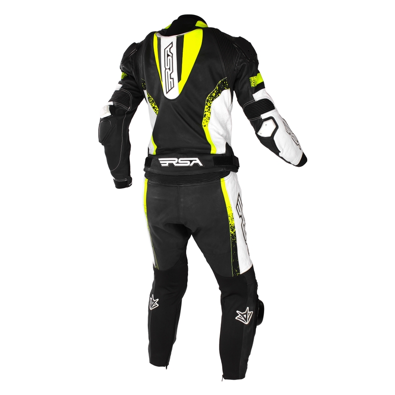 Mono de moto RSA Imola 2 negro-blanco-amarillo fluo liquidación