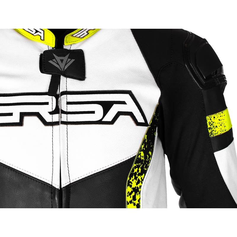 Mono de moto RSA Imola 2 negro-blanco-amarillo fluo liquidación