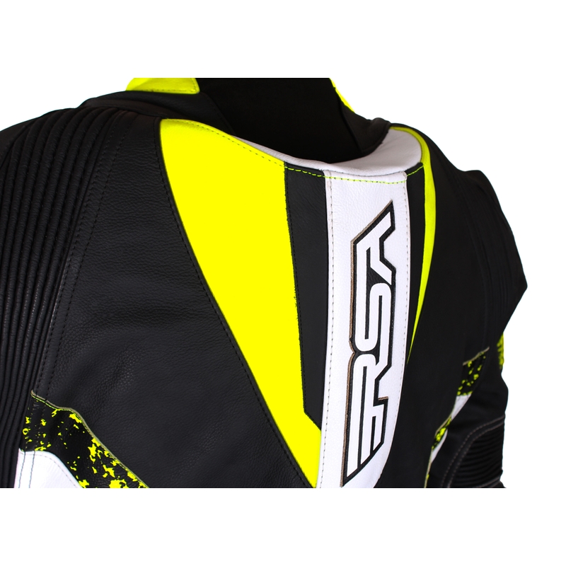Mono de moto RSA Imola 2 negro-blanco-amarillo fluo liquidación