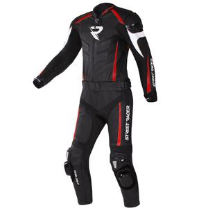 Mono de moto Street Racer Fast Track 2 Negro, Blanco y Rojo liquidación