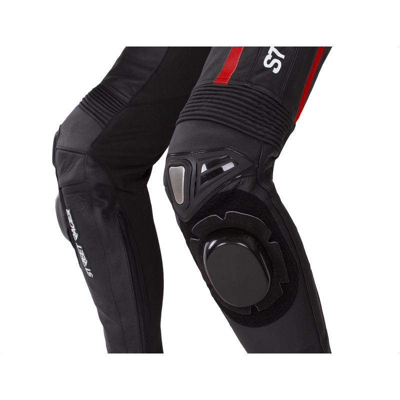 Mono de moto Street Racer Fast Track 2 Negro, Blanco y Rojo liquidación